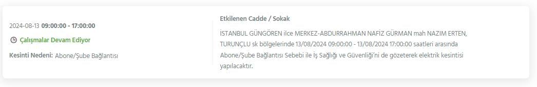 Bugün İstanbul'un bu ilçeleri karanlığa gömülecek! 8 saat sürecek elektrik kesintileri ilçe ilçe açıklandı 12